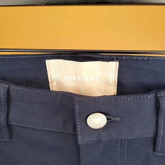 NWOT Everlane Performance Chino Uniform Pants in Navy Blue size 34x32 - Picture 3 of 4